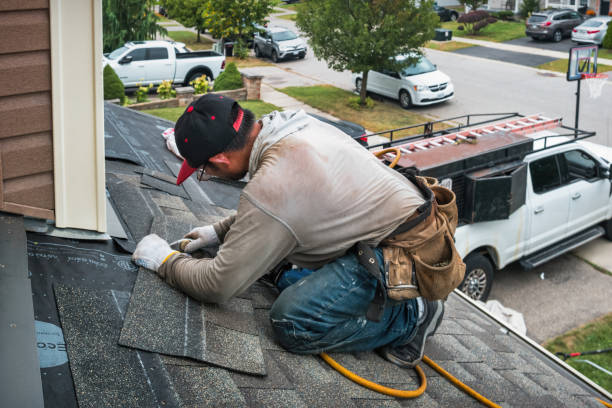 Professional Metal Roofing technician working in Goshen, CA